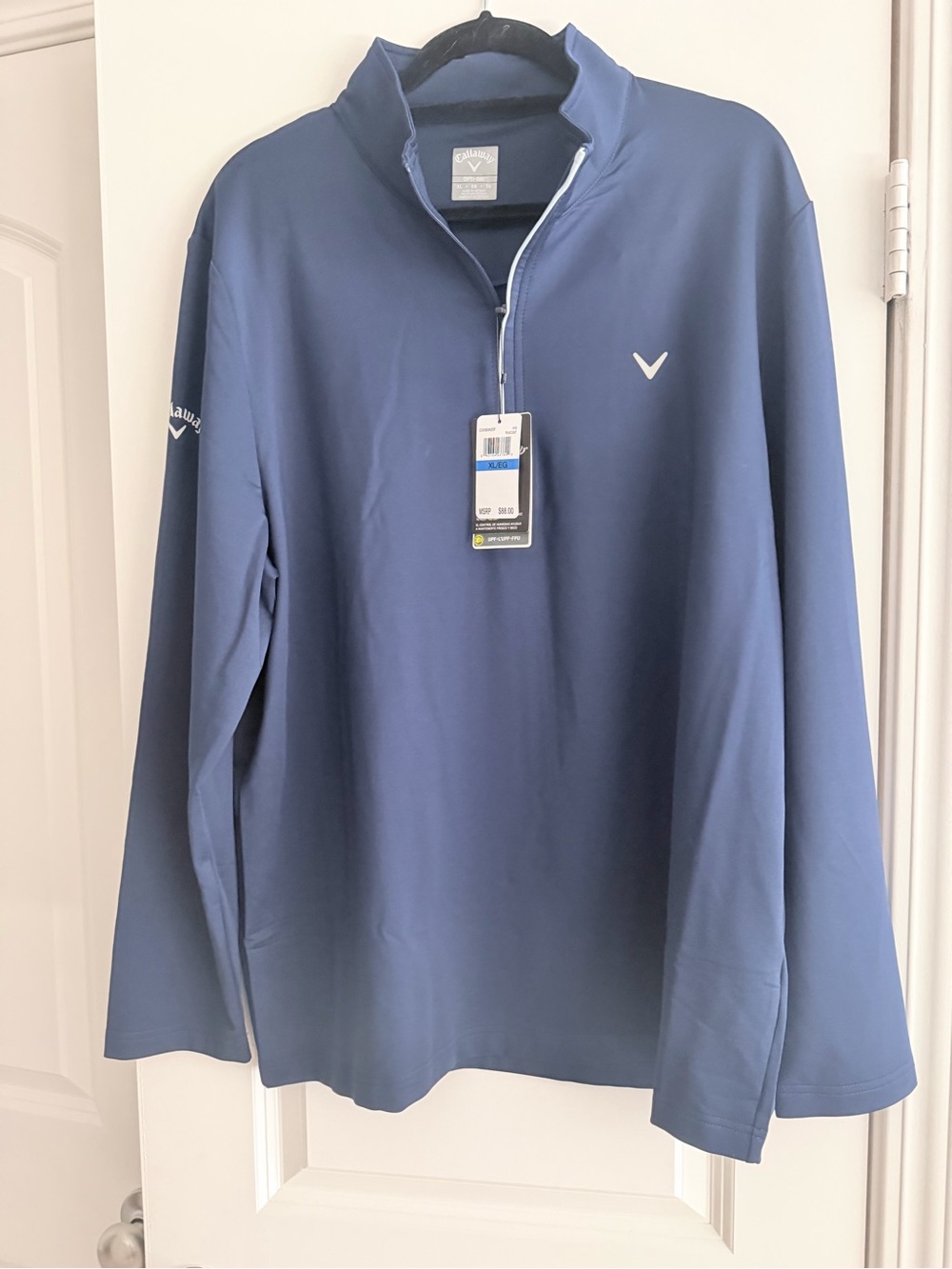 Callaway Men’s Blue Lightweight Quarter-Zip Shirt Jacket